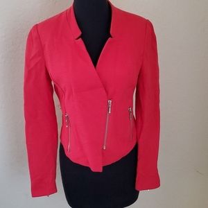 Massimo Red Zip Blazer